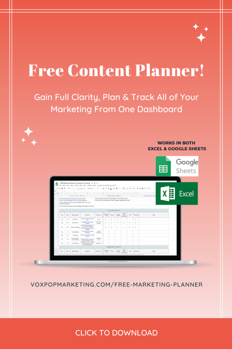 Free Content Marketing Planner