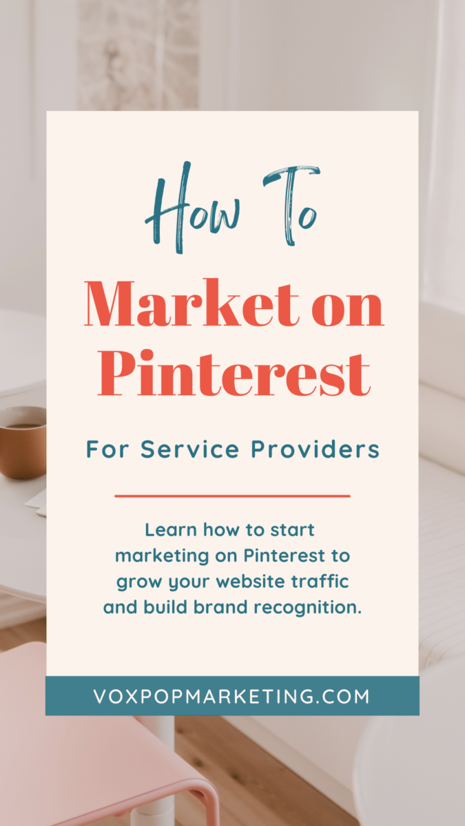 Learn how services providers can market on Pinterest.