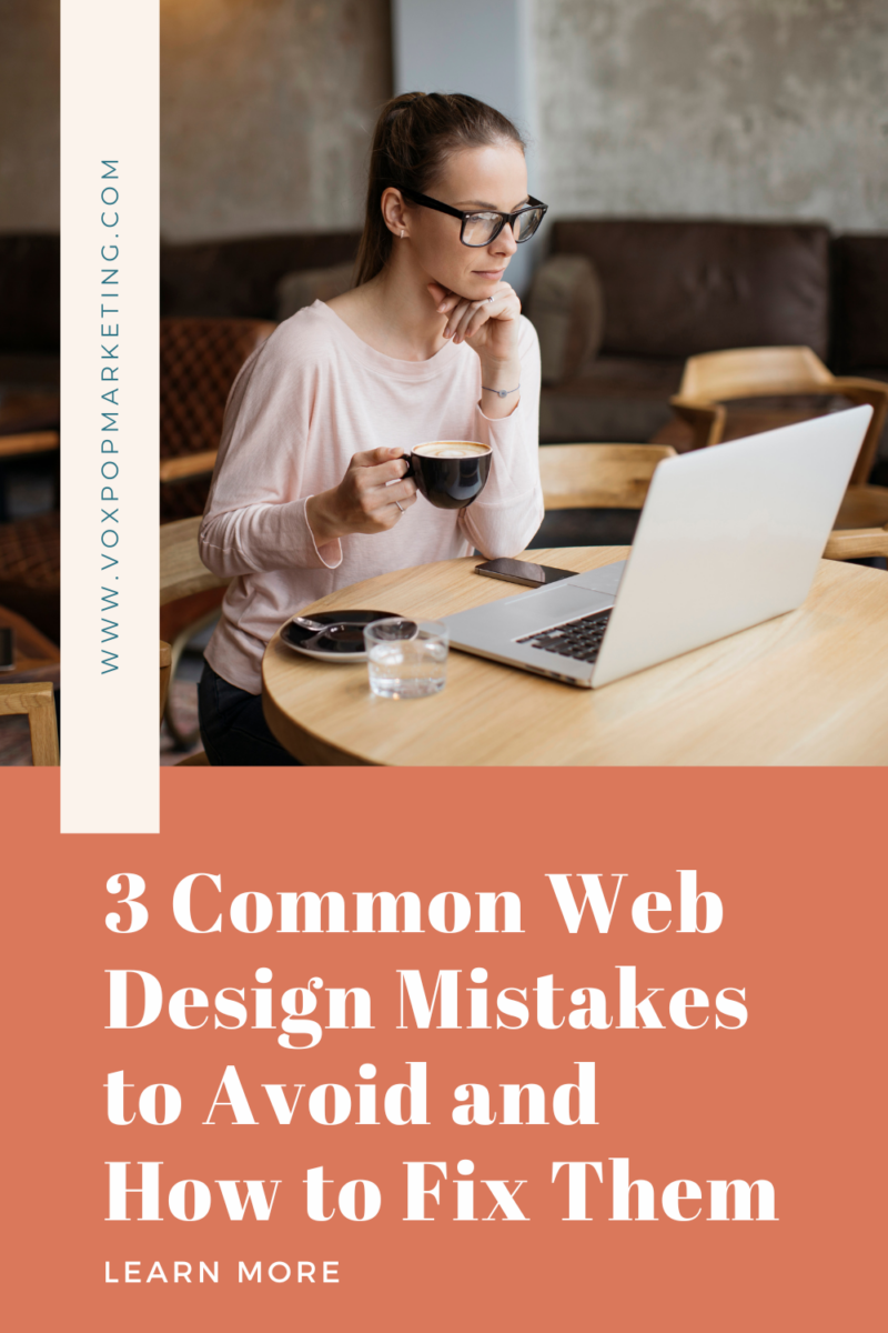 common web design mistakes